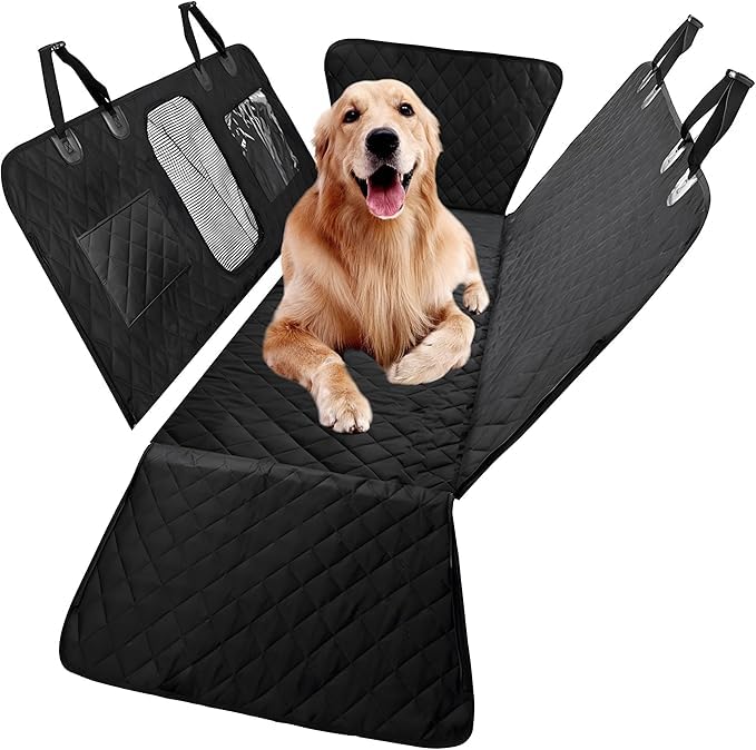 ☻犬用カーシートカバー 後部座席用 - 防水犬用ハーフハンモック 車用 傷防止 Amazon.co.jp: njnj 犬用カーシートカバー 後部座席用 - 防水犬