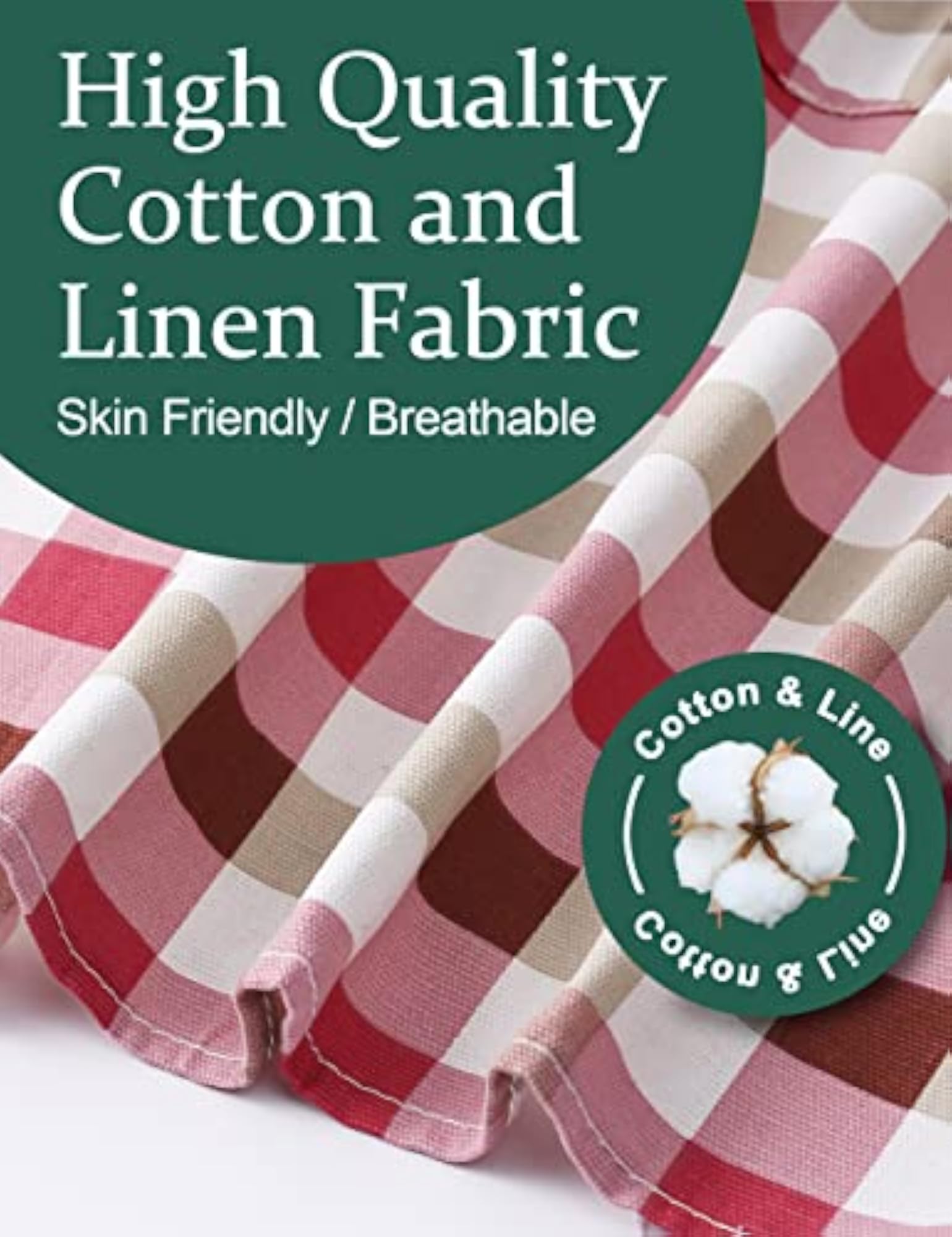 Cotton Linen Plus Size Aprons for Women, Gift for Home Cooking