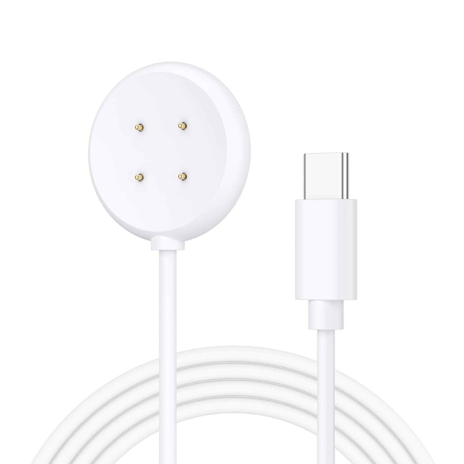 Oumida Charger for Google Pixel Watch 2 / Google Fitbit Ace LTE Charging Cable, Replacement USB Type C Magnetic Charging Cord Stand for Google Pixel Watch 2 / Fitbit Ace LTE Accessories, 3.3FT, White