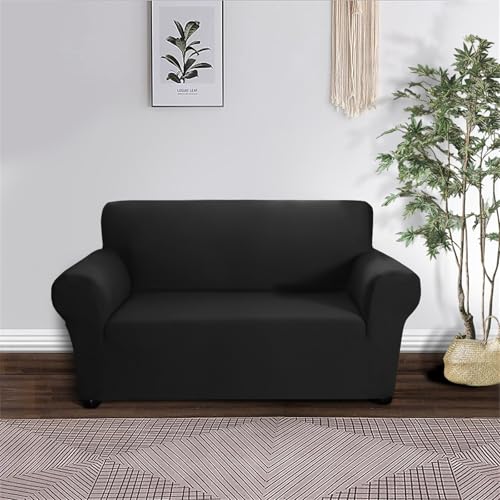 Housse de canapé extensible en polyester uni lavable - 6