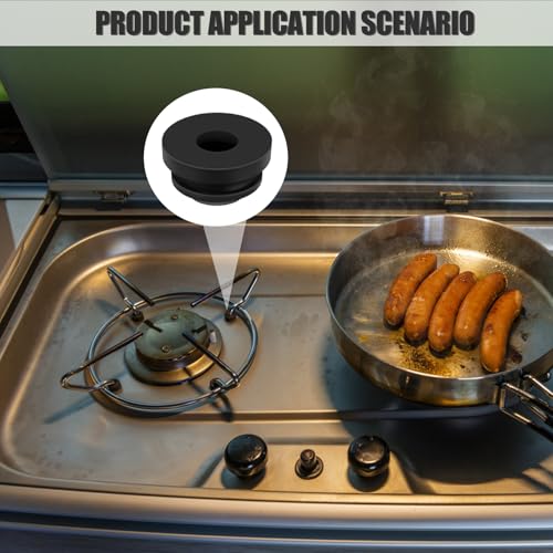 36 Stück Gummidurchführungen,Wohnmobil Gasherd Topfträgergummis Rostgummifüße Gummitüllen für Topfstützen Gummistopfen Gummipfropfen 5mm Stangen Wohnmobil Zubehör