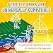 Strictly Briks Building Blocks Baseplates - 100% Compatible with All Major Brand - 12-Pack, 7.5 x 3.75 in, Basic Colors - Stackable Baseplates for Toddlers - Bigger Size Bricks, Basic Colors