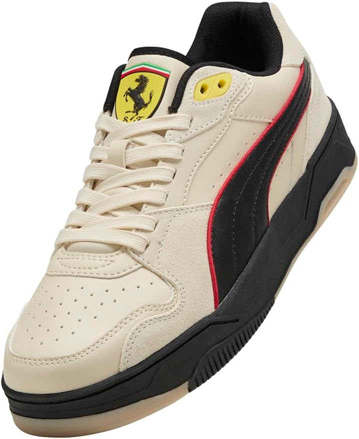 PUMA Mens Scuderia Ferrari Rebound Break Lace Up Sneakers Shoes Casual - White - Image 6