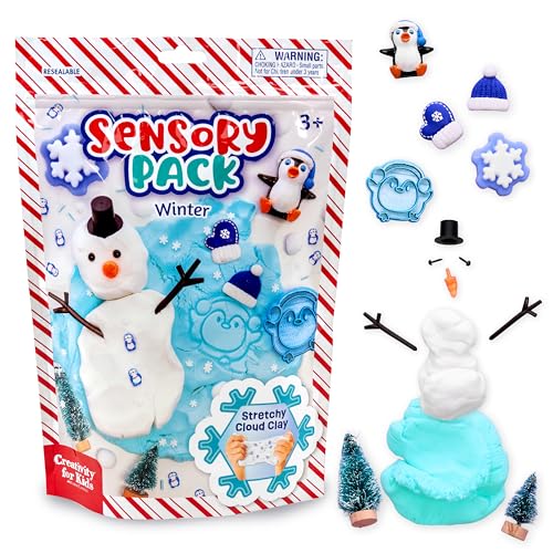 Creativity for Kids Sensory Pack: Winter - Toddler Christmas Crafts | Holiday Crafts for Kids| Sensory Toys for Toddlers, Travel Toys and Stocking Stuffers for Kids (Ages 3+)