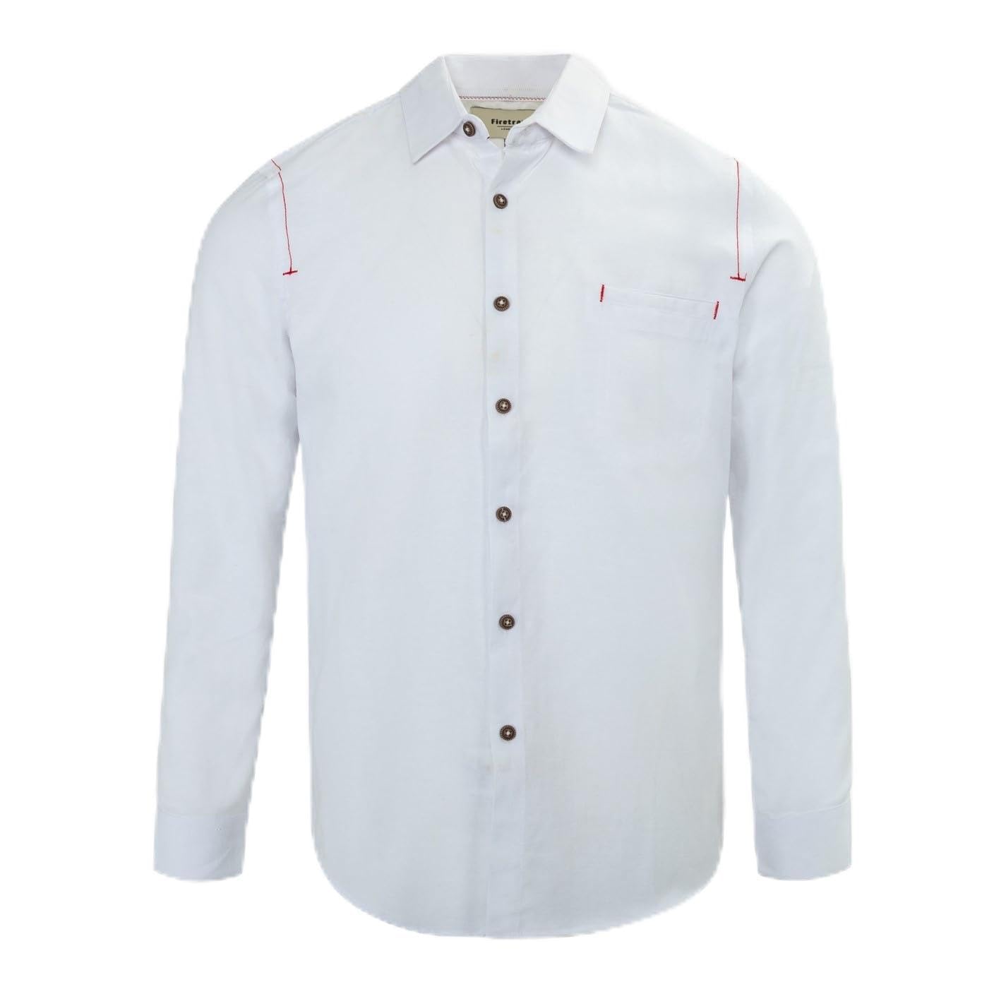 Firetrap Men's Plain Shirt - White - 2XL