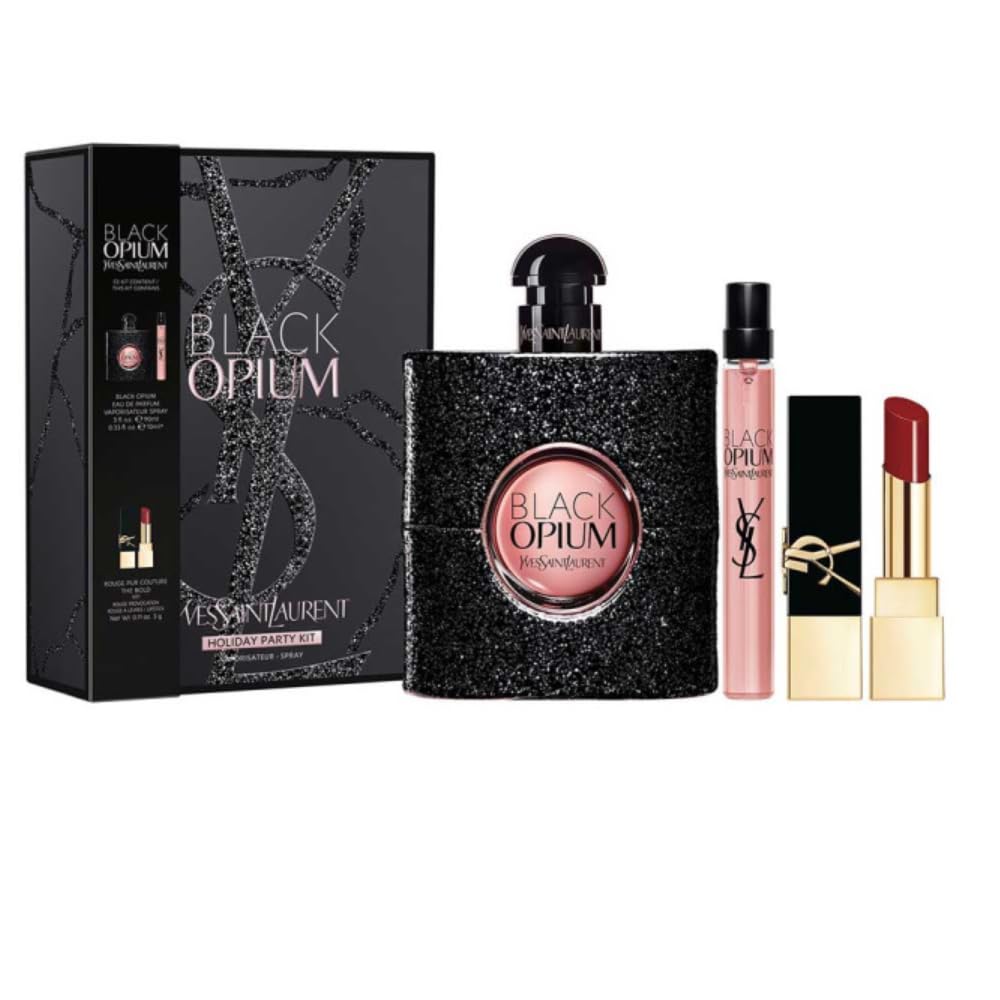 Amazon.com : Black Opium by Yves Saint Laurent for Women - 3 Pc