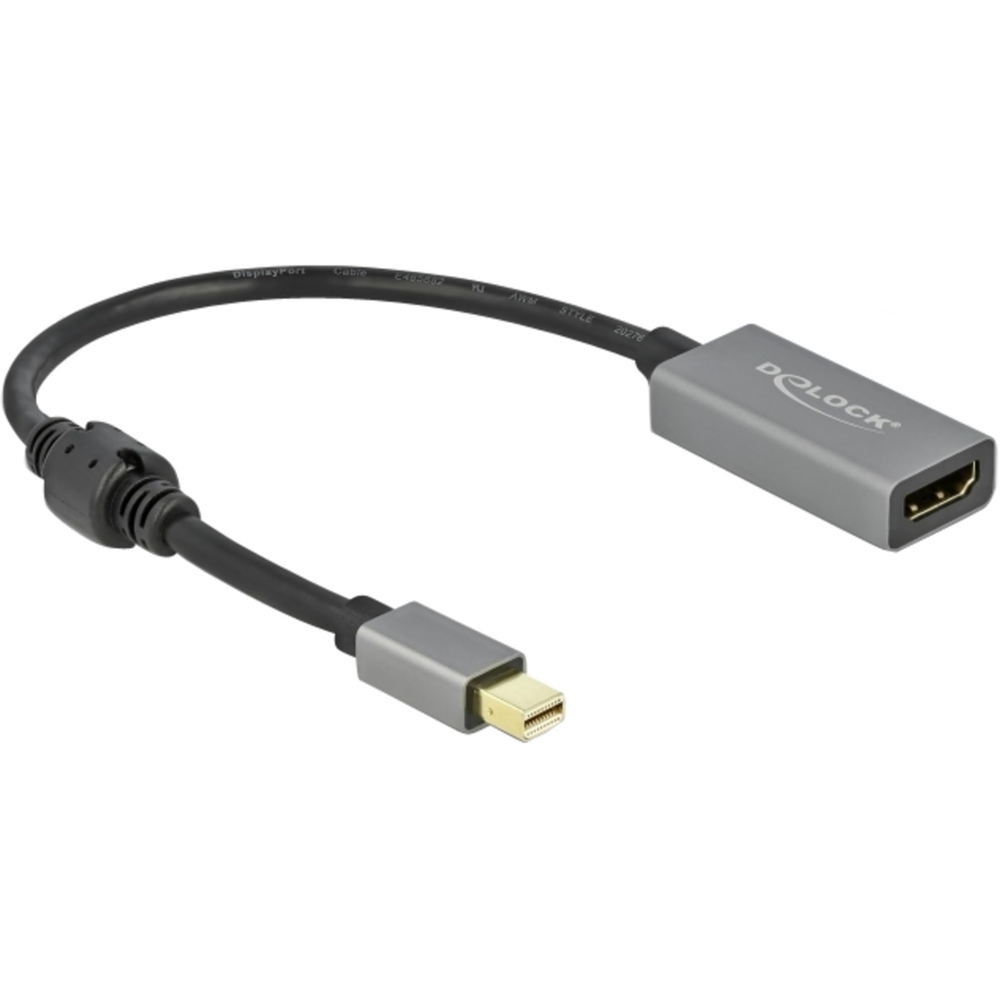 Delock Aktywny mini DisplayPort 1.4 na HDMI adapter 4K 60 Hz (HDR)