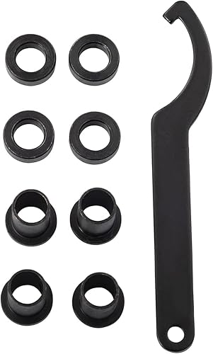 Miniatura 3 de Possbay amortiguador de motocicleta, amortiguador trasero de motocicleta 10.5"/267mm, suspensión trasera universal 1 par, negro y plateado