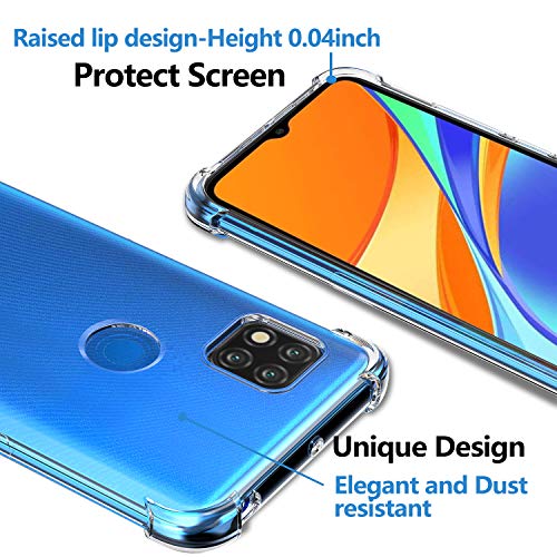 Ferilinso 2 Pack Screen Protector & Silicone TPU Case for Xiaomi Redmi 9C, Tempered Glass with Anti-Fingerprint Coating - Image 4