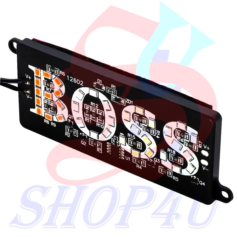Image of 5W Boss Design LED Module Number Plate Light for Car & Bike Modification | Waterproof 12V Decorative LED Light (Pack of 2)
