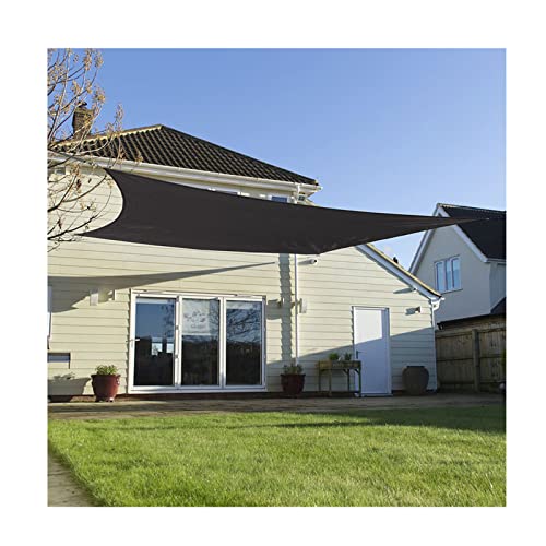 Voile d'ombrage noir étanche avec protection UV pour extérieur et cour