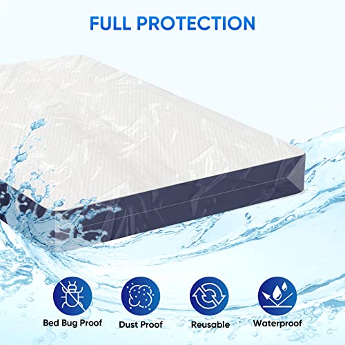 Ticonn 2Pk Mattress Bag For Moving Storage, Waterproof Mattress Protector Fits Up To 16" Thick Mattress, Heavy-Duty Mattress Moving Supplies And Moving Bags (1.5 Mil, Twin) #TOP2