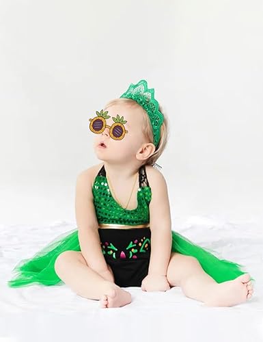 Miniatura 2 de AGQT Traje de baño para bebé y niña, traje de sol, trajes de verano, talla 0-36 meses