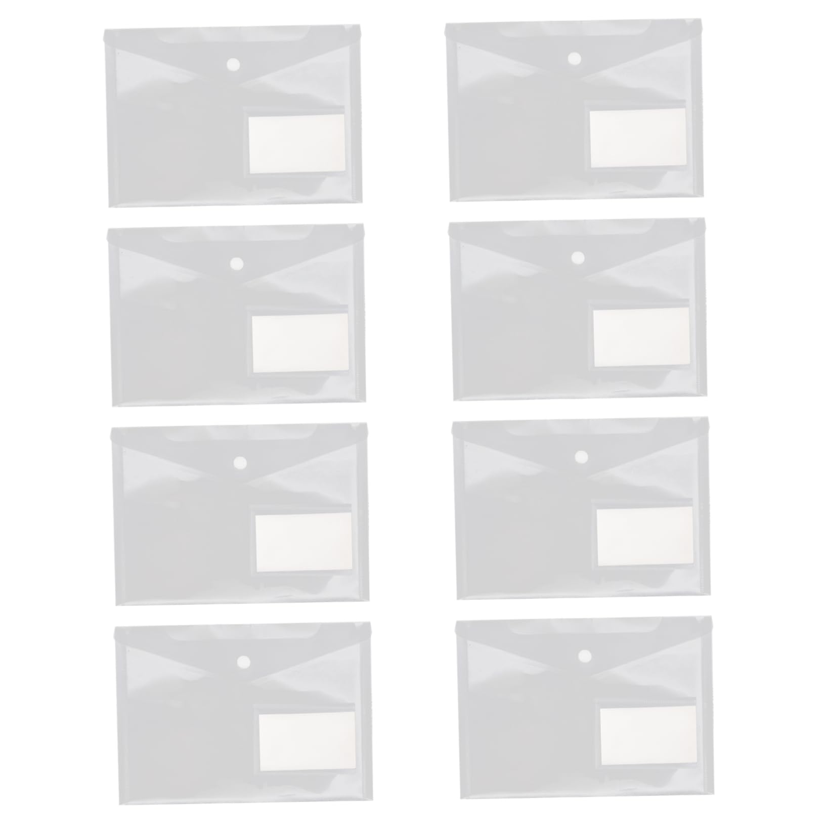 Document Folder A5 in Pp con Bottone a Pressione 20 Pezzi | Grande Capienza, Facile Visione Interna, per Voucher e Biglietti da Visita