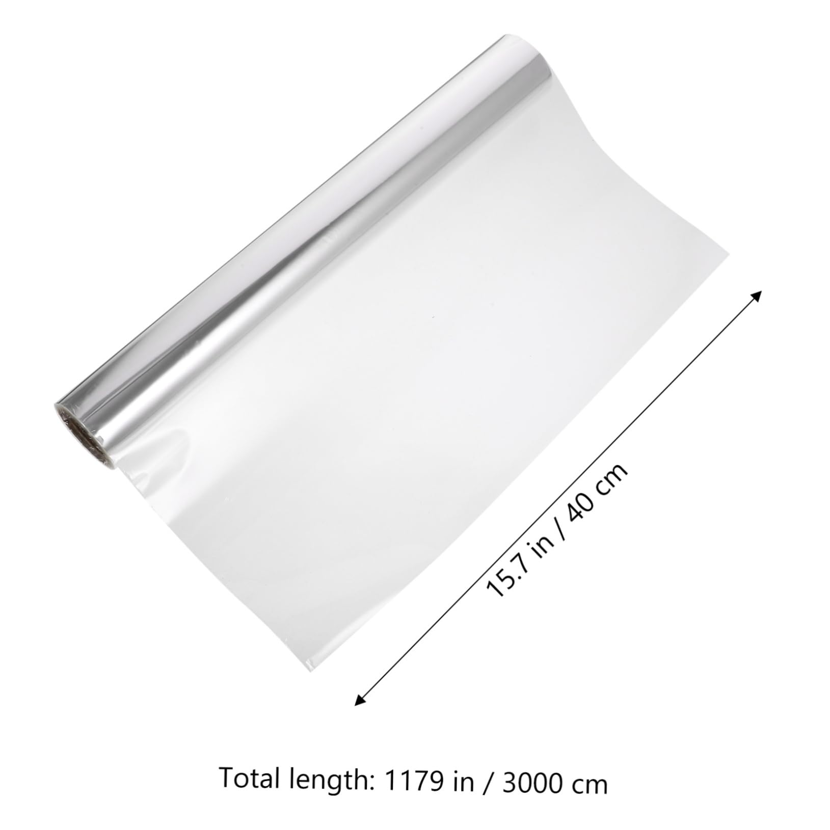 WRITWAA Flower Wrapping Paper 40cmx30m Transparent Roll Flower Film for Present Wrapping Holiday Party Supplies