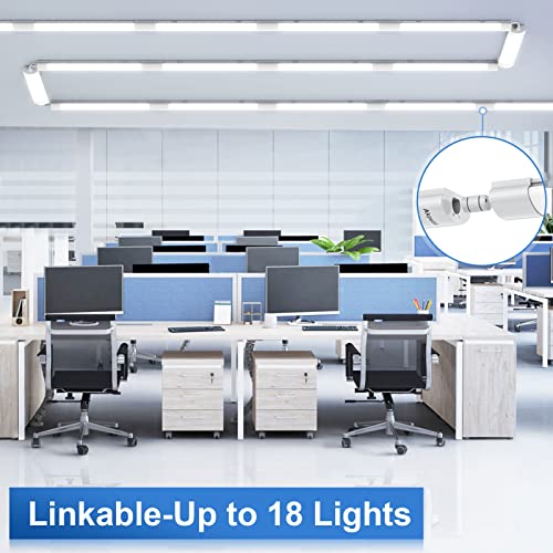 Image of 2Pack Plug in Ceiling Lights, 2FT Plug in Light, IP66 Waterproof 18W LED Tube with NO /Off Switch, 2000lm LED Closet Light 5000K Kitchen, Bathroom, Garage, Vanity...