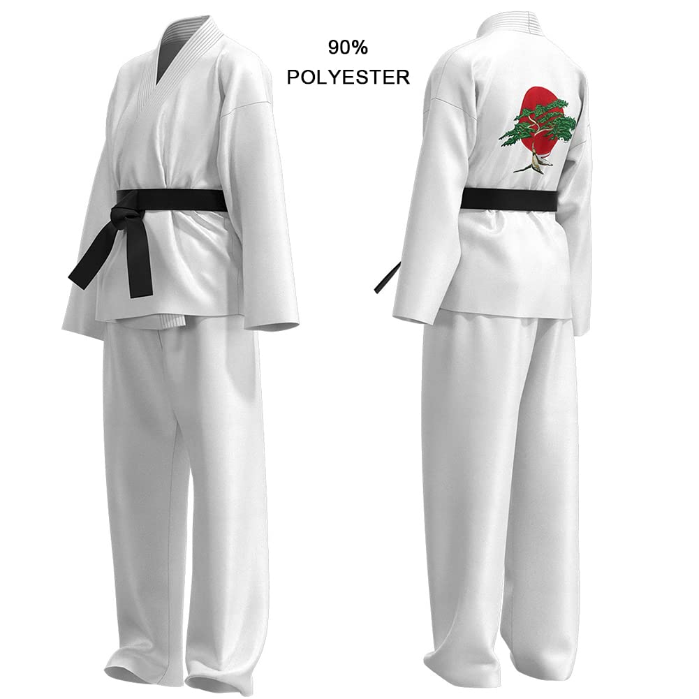 Strój do karate dla dzieci, dziewczynek, wygodny, profesjonalny strój do judo, dla chłopców, dekolt w serek, taekwondo, strój z paskiem
