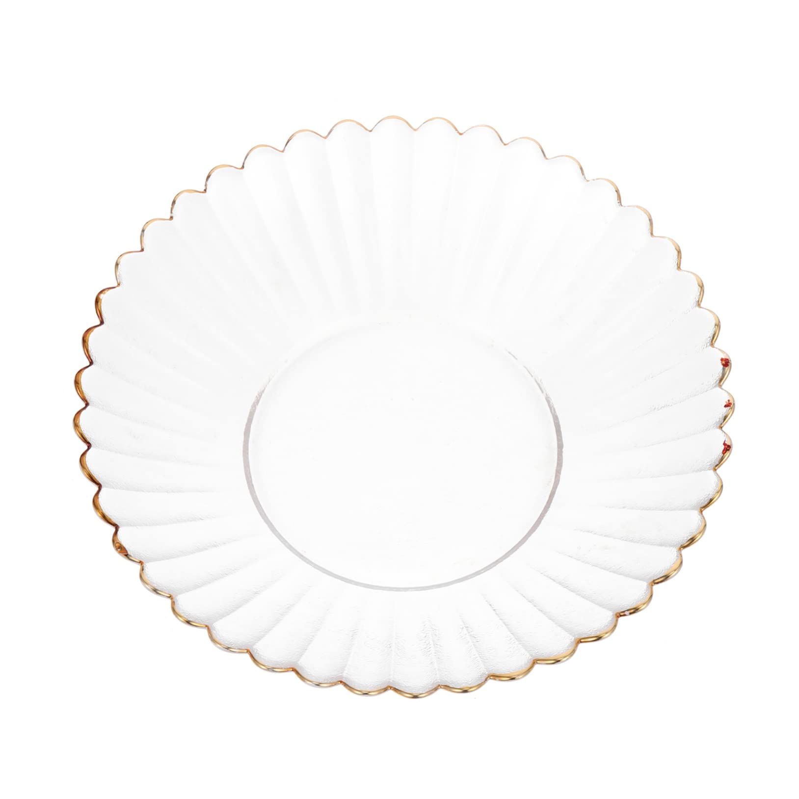 Vassoio Decorativo per Frutta in Cristallo, piolo, Piatto per Caramelle Rifinito, Vassoio per Alimenti da servire per Matrimoni e per Uso in tavola