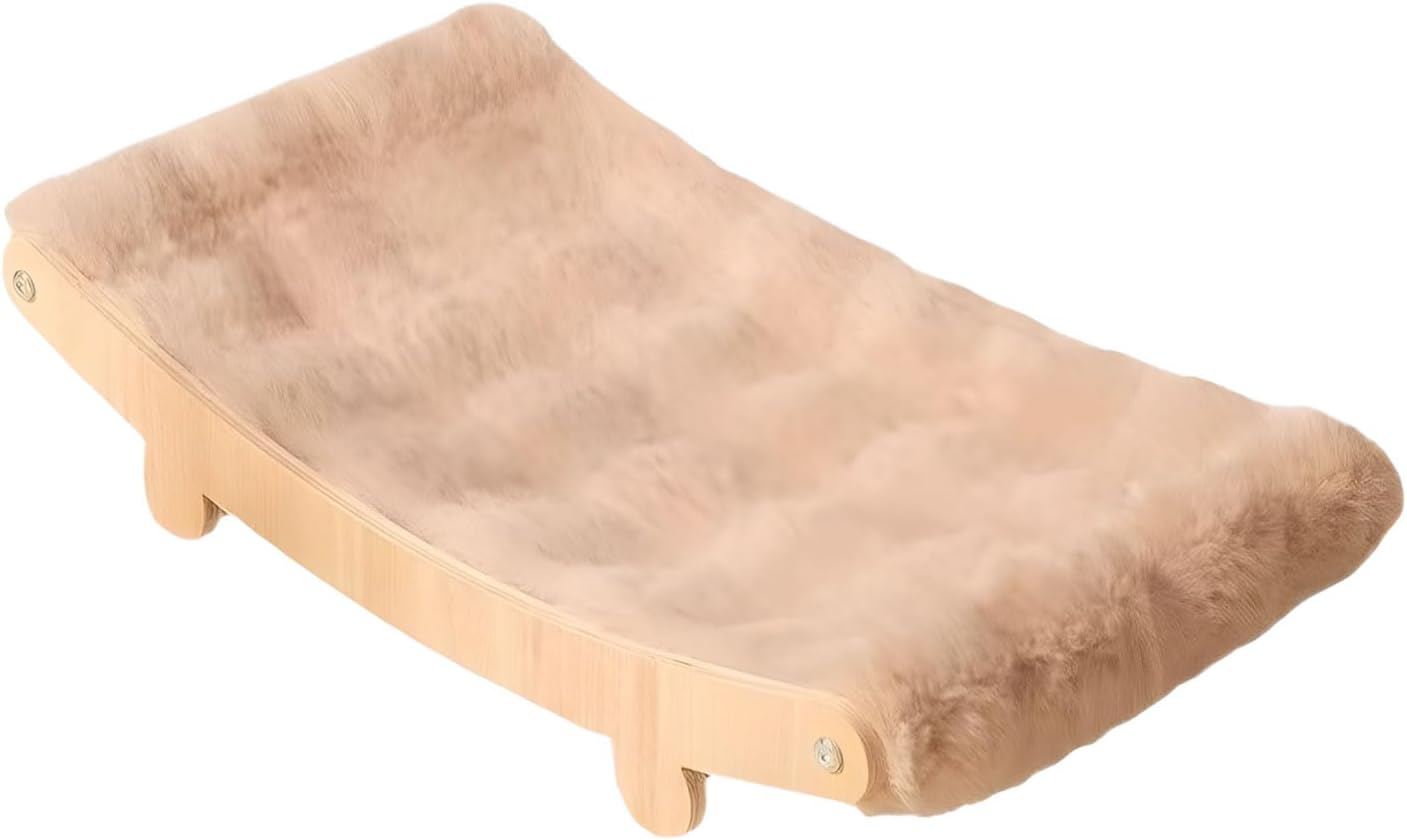 Plush Cats Sofa Bed for Cold Weather Warm Bubble Fleece Cover Plywood Structure for Stability and Sofa Cats Bed
