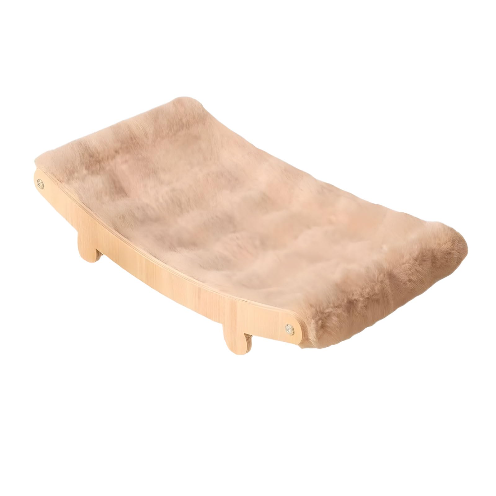Canapé-lit pour animal domestique Media en bois et peluche
