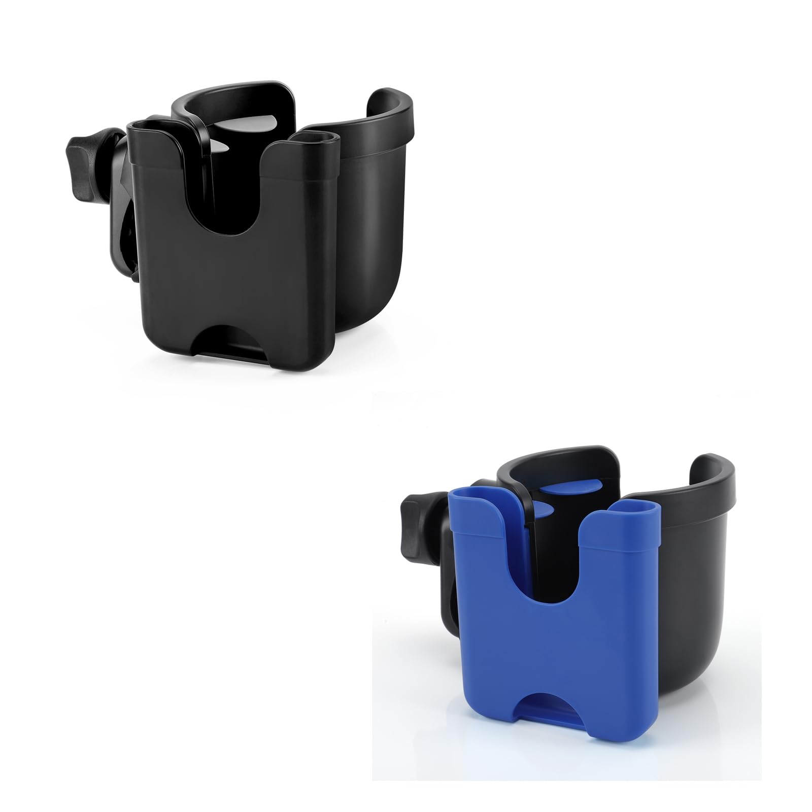 Accmor Stroller Cup Holder with Phone Holder, Bike Cup Holder, Universal Cup Holder for Uppababy Nuna Doona Strollers, 2-in-1 Cup Phone Holder for