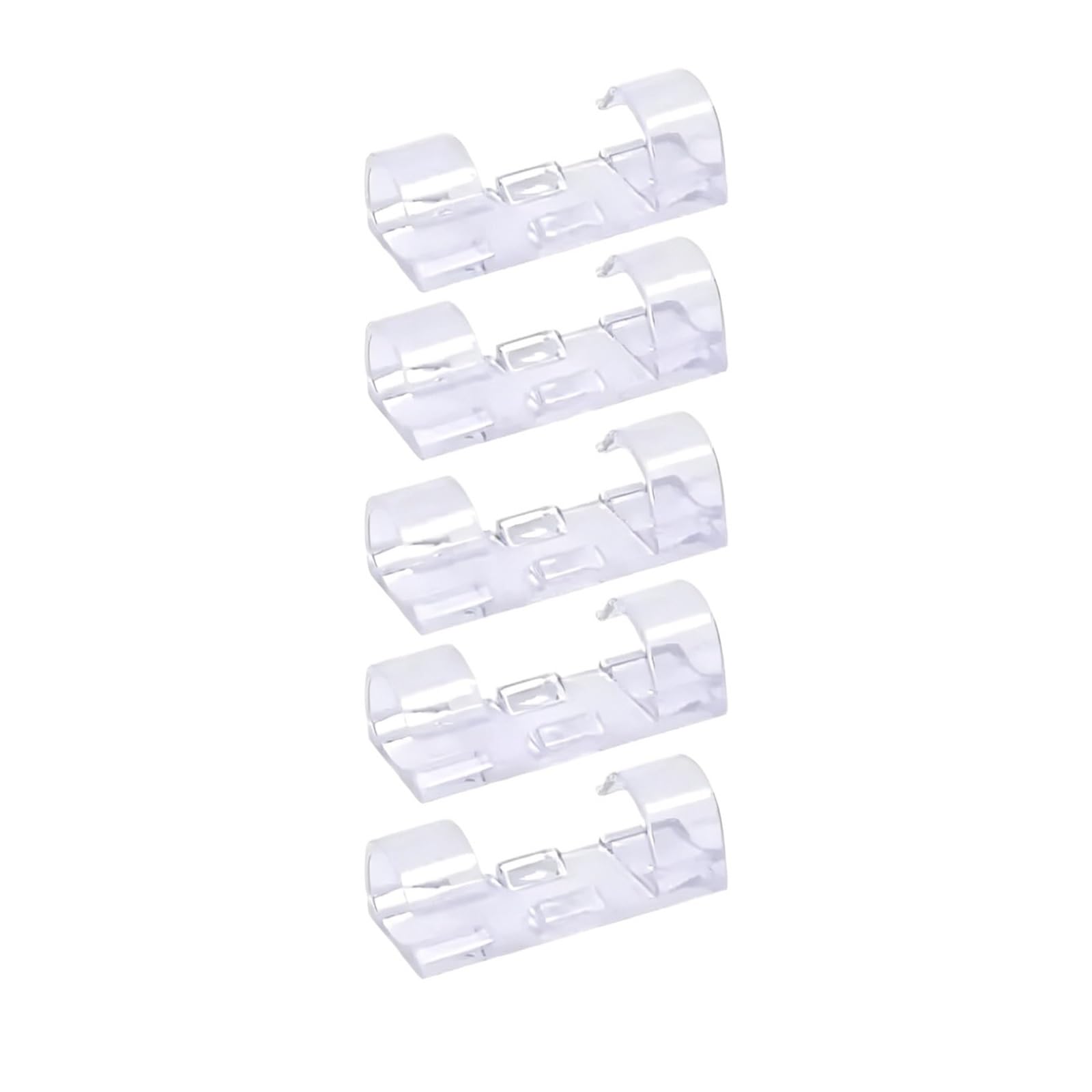 Dpnentv 20X-Transparet Self Adhesive Cable Clips Wire Holder Cord Organizer Car Management Clamp