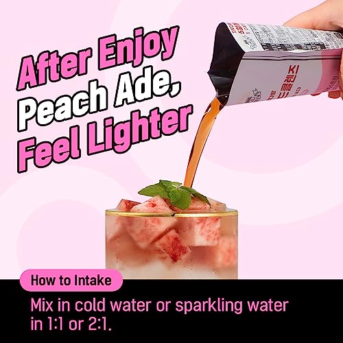 Freedomcafe 5 Day Detox Cleanse Ade Peach - 5 Pack (16.90Oz) - Supports Healthy Digestive And Regular Bowel Movements, Detox Cleanse For Weight Management And Belly Fat - Bowel Cleanse Liquid #TOP4