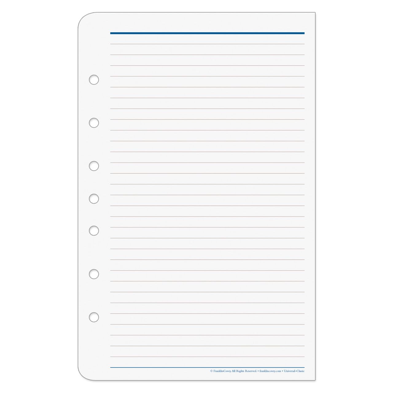 FranklinCovey - Wide Lined Pages - Expansion Note Pages for Planners (Classic)