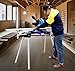 Soontools Miter Saw Stand, Universal Light Weight Portable 440 Lbs Max Load Capacity, with Quick Release Tool Mounting Brackets, Fits Most Table Saws
