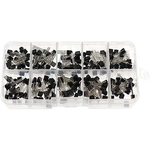 Transistor Assorted Kit BC327 BC337 BC517 BC547 BC548 BC549 BC550 BC556 BC557 BC558 200pcs 10 Values Durable Assortment Rectifier Diode Kit Assortment Kit Transistor Assortment Assorted Kit Triode Cover