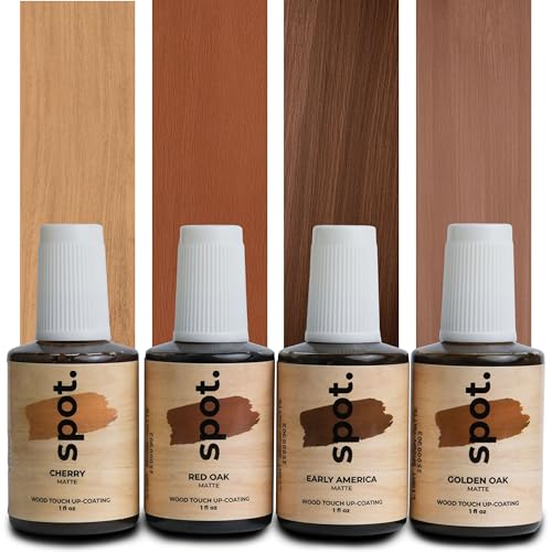 Light Brown Wood Stain Repair Kit, Brush-On Touch-Up Stain Bottles, Go