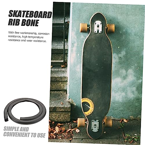 Sosoport Pára-Choques De Borracha Para Skate Profissional Trilho De Skate Resistente Preto Acessório