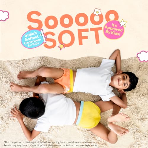 Image of superbottoms Briefs for Boys |Supersoft Underwear for Boys | 3X Softer Underwear | Premium Briefs | Super Stretchy, Breathable, Gentle Elastics, No Scratchy Tags, AZO-Free Dyes| 3 Free Funky Tattoos