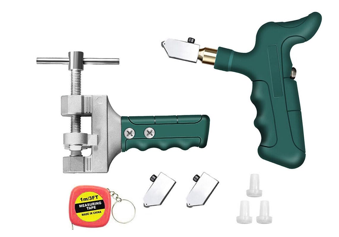 Inditrust 2 In 1 Glass Tile Cutter Tool Kit,Including Breaking Pliers & Cutter,Mirror Cutting Kit,Glass Running Ceramic For Easy Glide - Hand-Powered (B0CW5RP5X4) Amazon Price History, Amazon Price Tracker