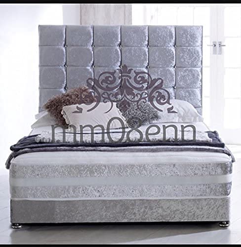 mm08enn SPECIAL 3O EXTRA LARGE CUBE DIAMOND HEADBOARD IN CRUSHED VELVET AVAILABLE IN AND COLOURS. (6ft super king, Gold)