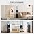 Kismile Water Cooler Dispenser with Ice Maker, Top Loading Hot and Cold Water Cooler for 5 Gallon Bottles,33Lbs /24H and Child Safety Lock Water Machine for Home and Office (Black)