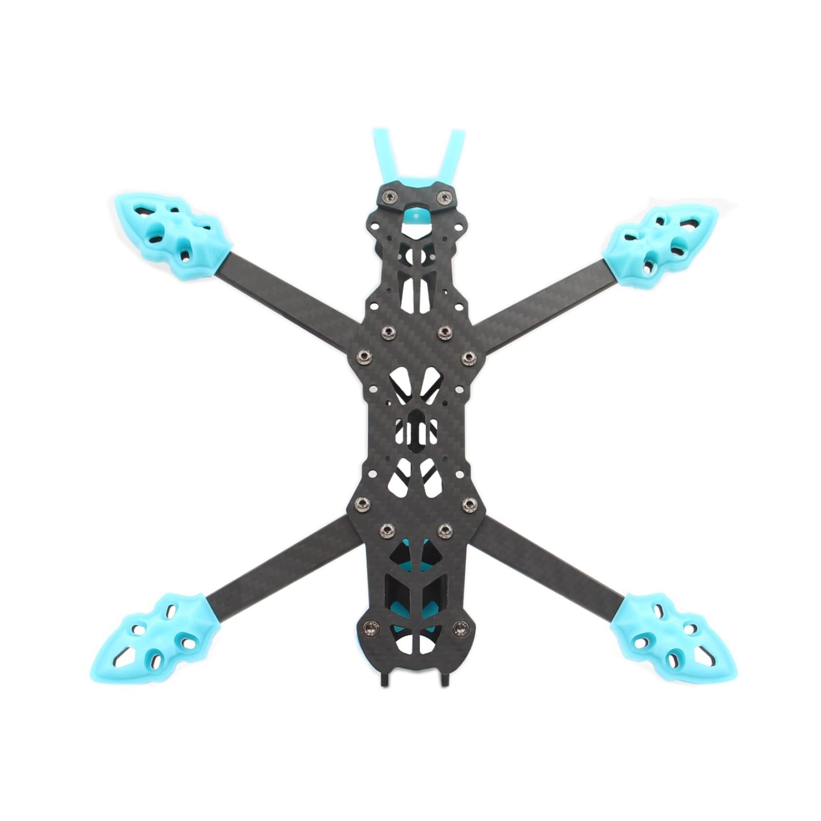 HUIOP Mark4 Marco de fibra de carbono FPV de 5 pulgadas, distancia entre ejes, brazo de 5 mm, marco de largo alcance para dron cuadricóptero de carreras