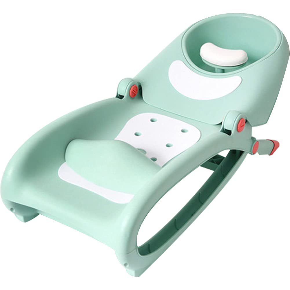 WAYUTO Foldable Baby Shampoo Chair with Shampoo Basin and Head Cushion Waterproof Kids Wash Hair Chair Comfortable Toddler