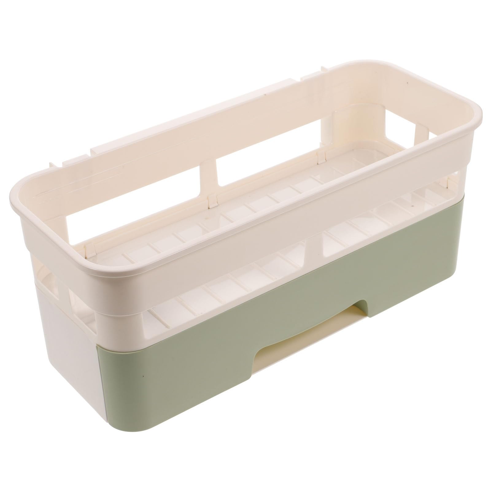 EXHUMKY Multifunction Bathroom Organizer with Drawer Drill-free Storage Rack Shower Caddy Basket for Toiletries and Shower Accessories Random