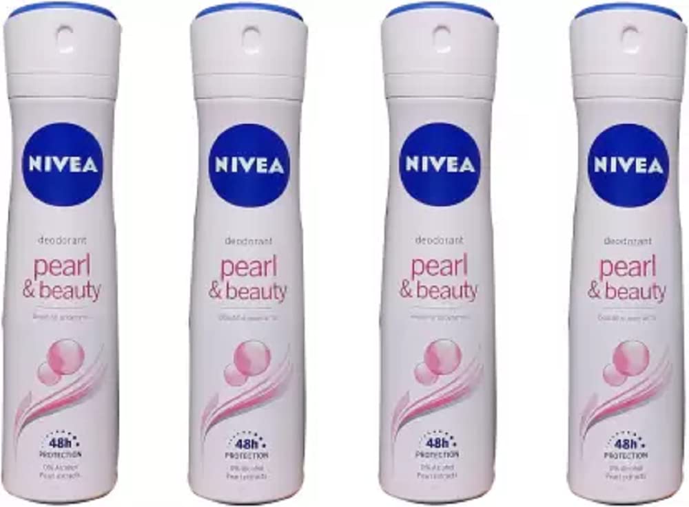 NIVEA PEARL & BEAUTY (PACK OF 4) Deodorant Spray – For Women (600 ml, Pack of 4) NIVEA PEARL & BEAUTY (PACK OF 4) Deodorant Spray – For Women (600 ml, Pack of 4)