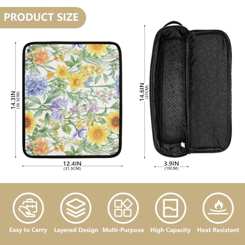Organizador para herramientas de cabello 2 en 1 Summer Flowers miniatura 4