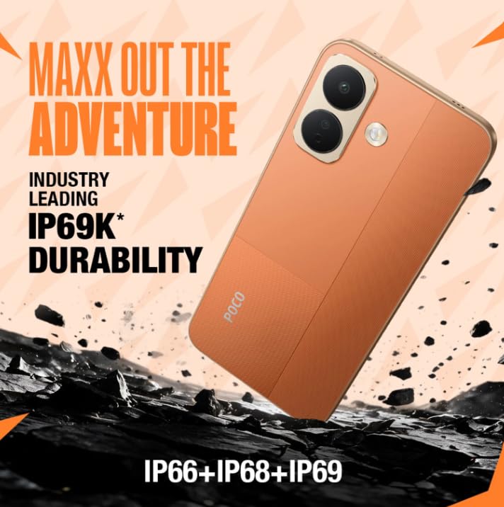 Image of POCO X8 5G (Fiery Orange, 128 GB) (8 GB RAM)