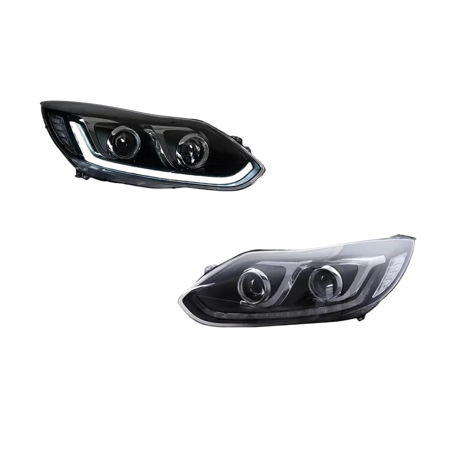Conjuntos de Faros Delanteros para Focus 2012 2013 2014, Conjuntos de Luces LED para automóviles, Faros antiniebla, Luces diurnas (DRL), Luces de Freno e Intermitentes.