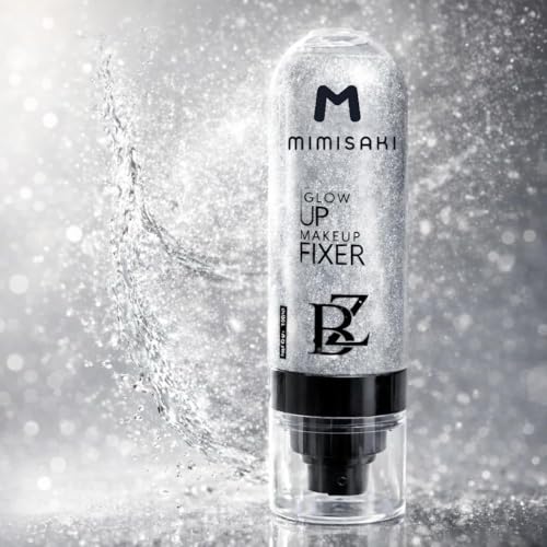 Image of Glow UP Makeup Fixer 100ml - Long-Lasting Dewy Finish Setting Spray | Hydrating Glow Makeup Fixer | Lightweight, Refreshing, Silver Bottle