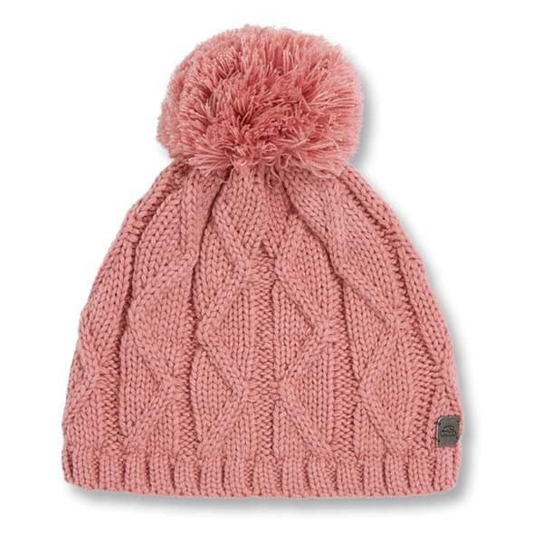 Bonnet O'Neill Nora rose taille unique chaud et doux en maille tricotée femme