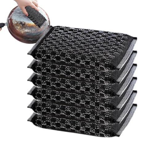 Esponjas de lana de acero para cocina, esponja de acero para exfoliar | Esponja de doble cara para el hogar, esponjas de limpieza del hogar Antiañazos para Cafetería, Restaurante