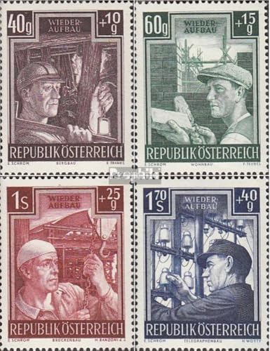 Sellos de colección Austria 960-963 FDC de 1951 con matasellos original