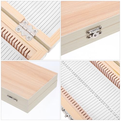 Lames de microscope protégées dans cette boîte en bois compacte à fermeture - 3