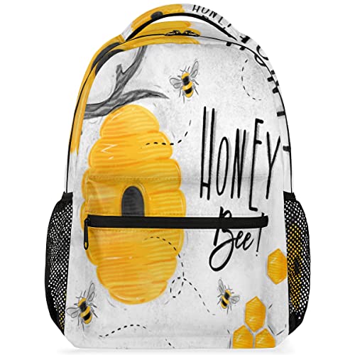 Mochilas para ordenador portátil Honeycombs de gran capacidad con correa ajustable