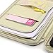 BTSKY New Multi-functional A4 Document Bags Portfolio Organizer-Waterproof Travel Pouch Zippered Case for Ipads, Notebooks, Pens, Documents (Dark Blue)
